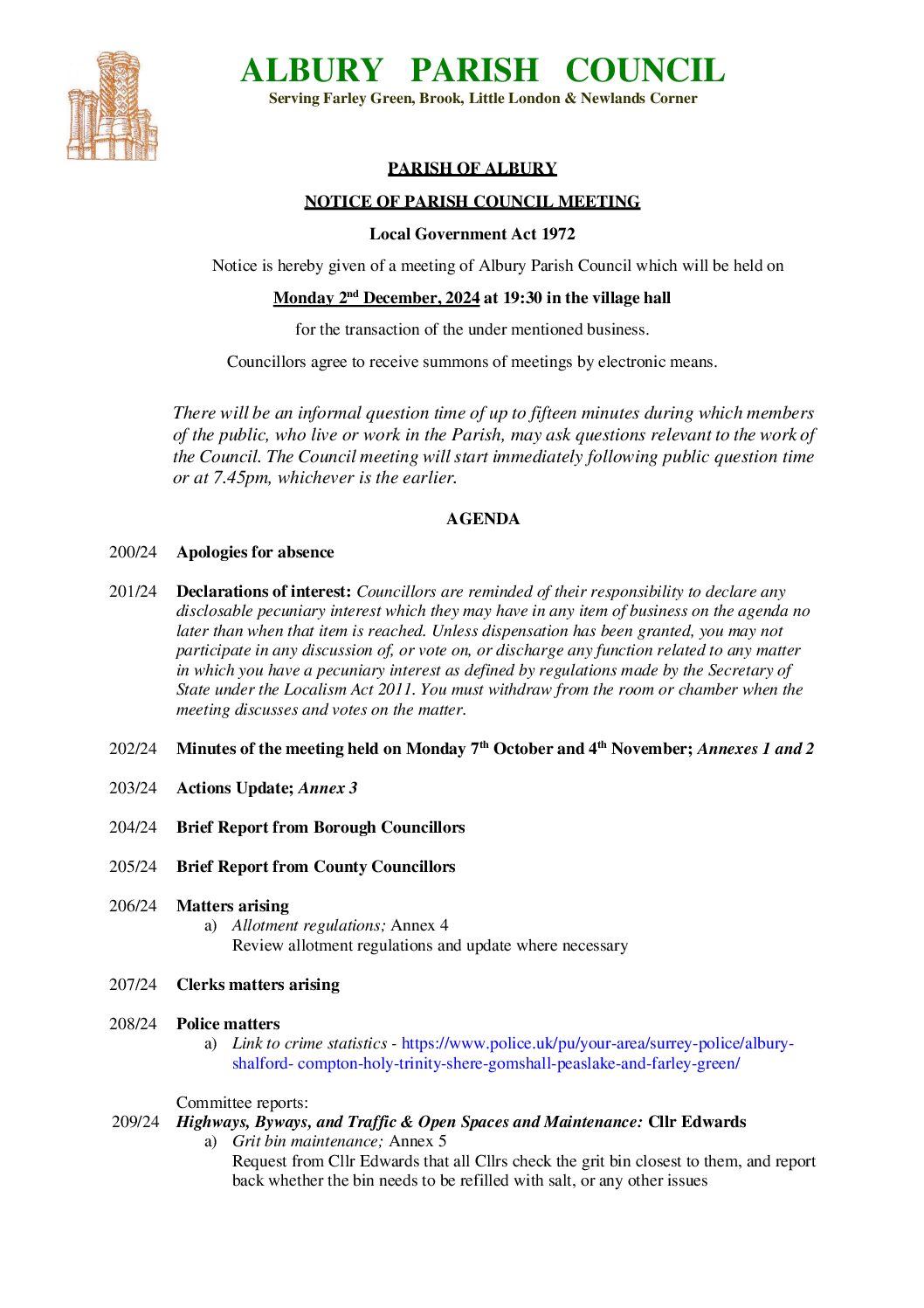 202412 – APC Agenda December 2024