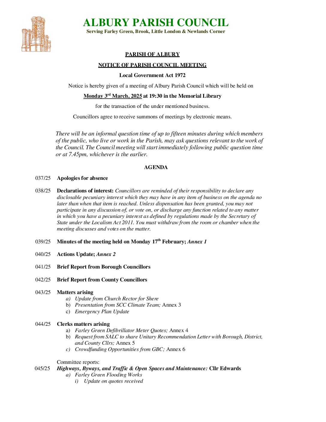 202503 – APC Agenda March 2025