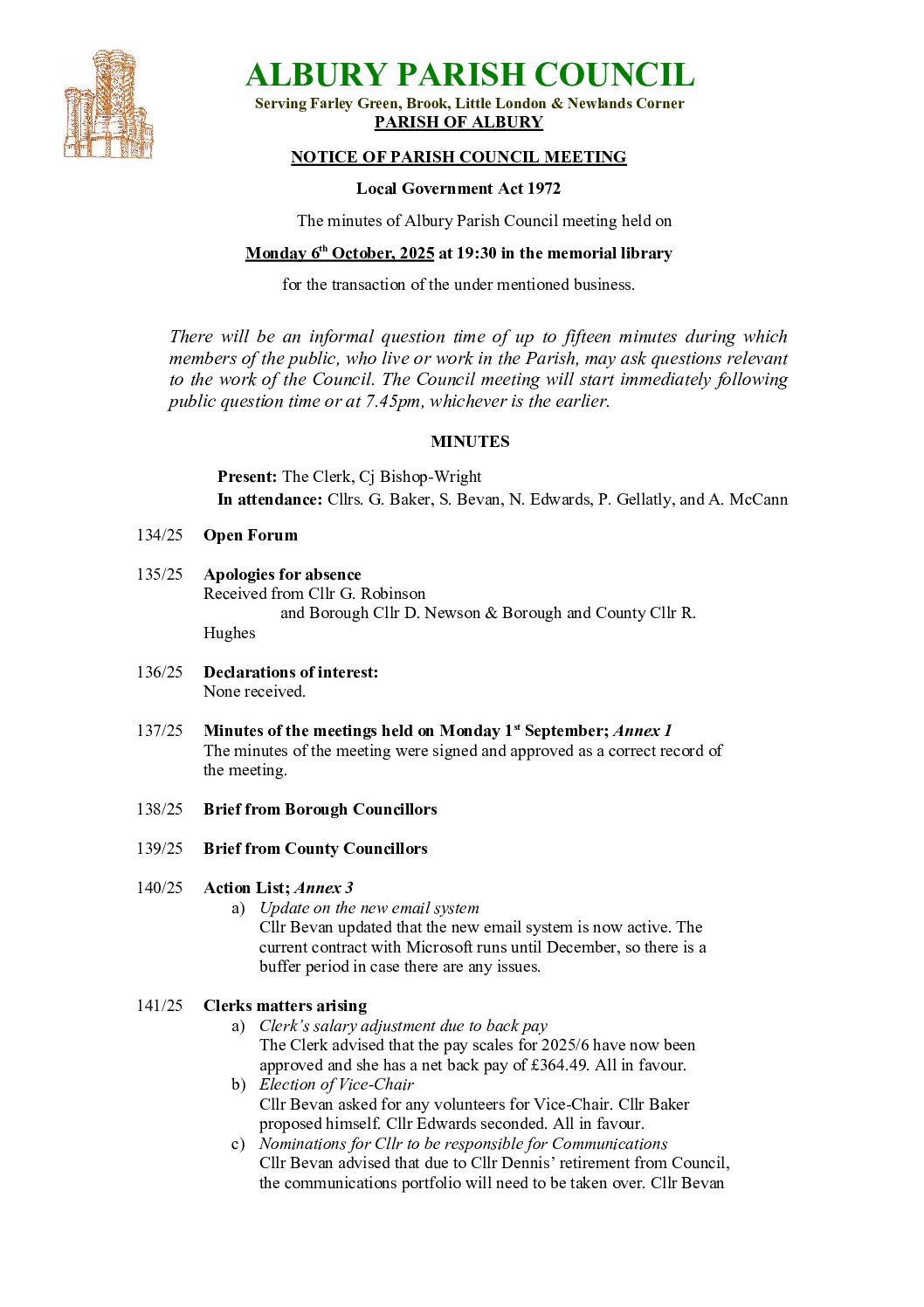 10.25 Full Council Meeting Minutes October 2025